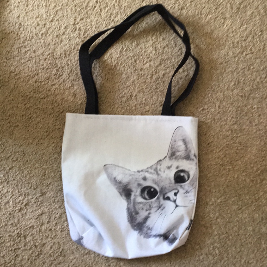 Tote Bag Cat Design